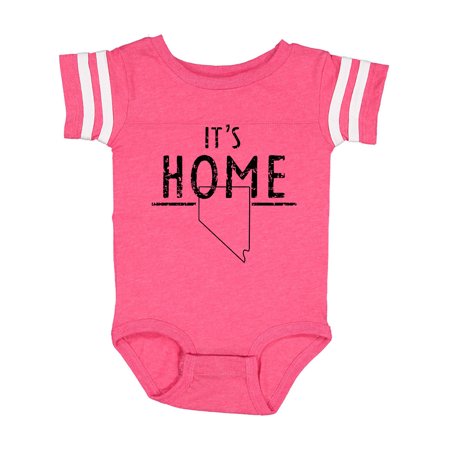 

Inktastic It s Home- State of Nevada Outline Distressed Text Gift Baby Boy or Baby Girl Bodysuit