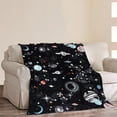 thumbnail image 5 of Galaxy Blanket Astronomy Gifts for Kids Boys Adults Glow in The Dark Space Blanket Fleece Warm Flannel Soft Plush All Season Celestial Throw Blanket for Sofa Bed Couch Starry Sky Lovers 50"X60", 5 of 6