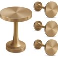 thumbnail image 1 of czcpp-Curtain Holdbacks, Medallion Curtain Tieback Hooks for Drapes, Modern Decorative Drapery Holdbacks Metal Curtain Holders for Wall Gold Curtain Pullbacks, 4 Pack, 1 of 4