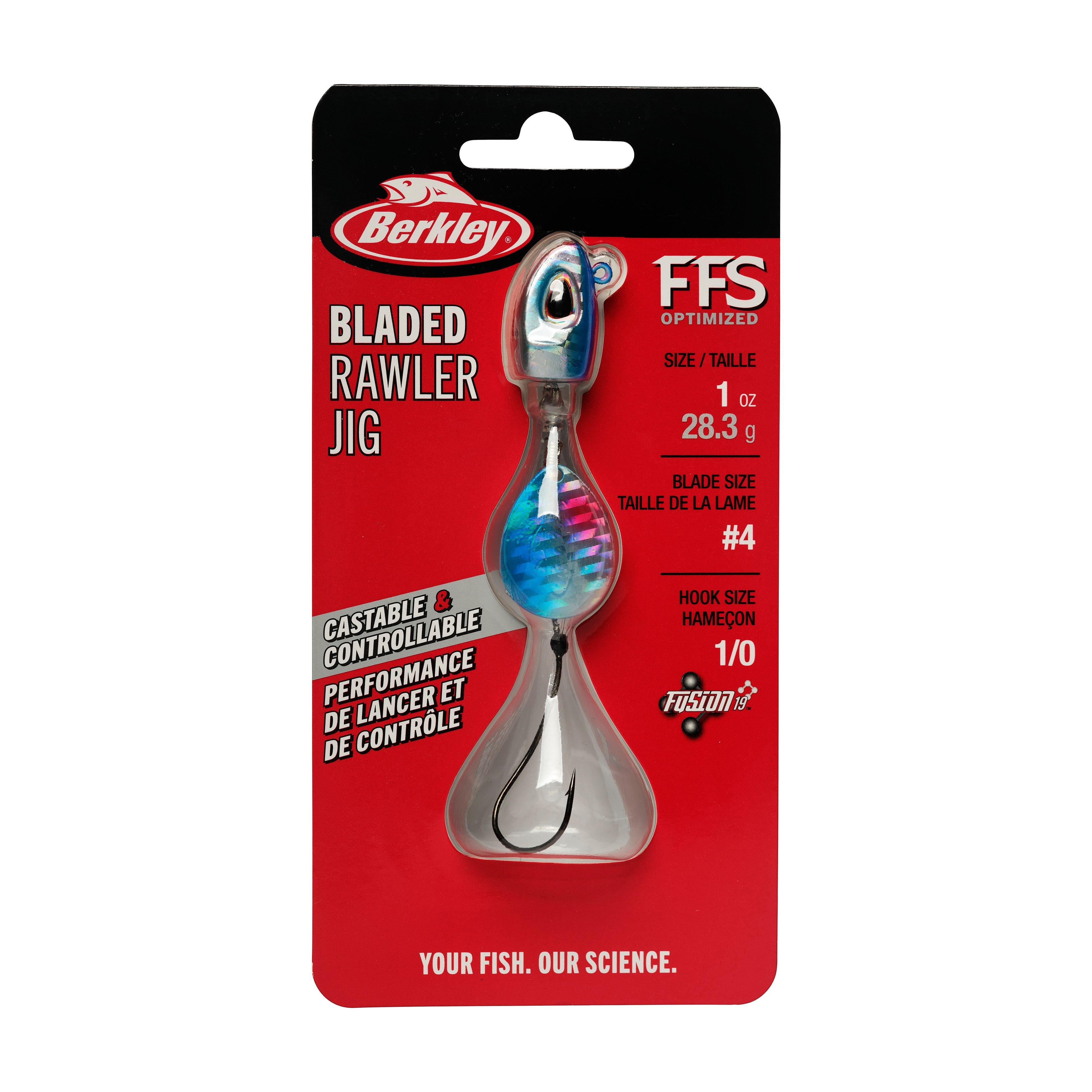 Berkley Bladed Rawler Jig, 1/0, Blue Chrome
