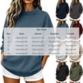 thumbnail image 4 of VBVC Women's Mock Neck Stretchy Sweatshirt , Fall Winter Pullover For Women , Ladies' Long Sleeve Hoodie with Zip Pocket , S-2XL, 4 of 9