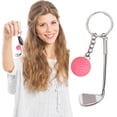 thumbnail image 2 of Tyeign Golf Ball Keychain Realistic Simulation, Metal Bag Charm for Sports Fan, Coach Gift, Tournament Prize, Detachable Ring for Keys, Backpack, Zipper, Durable Zinc Alloy, Pendant*1, Pendant*1, 2 of 9