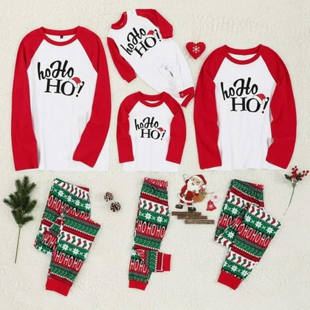 

Christmas decorations--Christmas Family Printed Home Pajamas 2 Sets