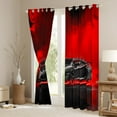 thumbnail image 4 of Feelyou Racing Car Boys Black Out Curtains, Black Red Automobile Curtains Pack of 2 (42x63 Each), Extreme Speed Sports Bedroom Curtains, Window Curtains Room Decor, 4 of 6