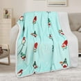thumbnail image 2 of Christmas Elf Sherpa Throw Blanket, Xmas Theme Throws, Plush Fleece Couch Blanket, Super Soft, Comfy, Cozy, Fluffy, Ugly, 2 of 5