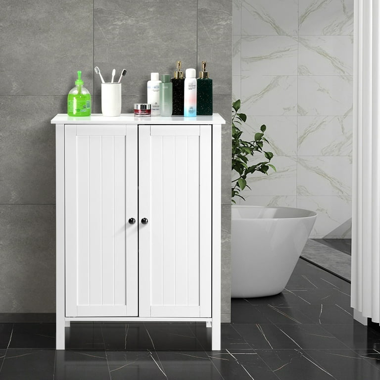 Homall Wooden Bathroom Cabinet, Freestanding Storage Cabinet with 4 Drawers  and 1 Cupboard, Side Storage Organizer Cabinet for Bathroom, Entryway