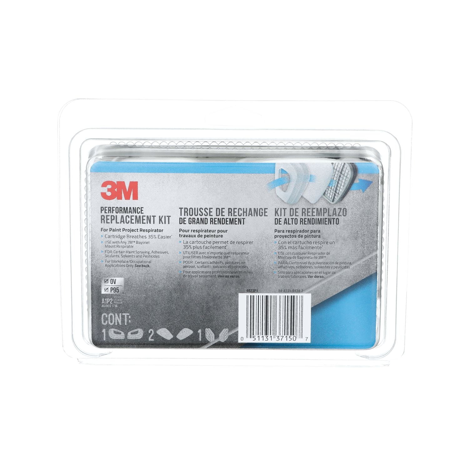 3M™ Performance Replacement Kit for the Paint Project Respirator