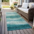 thumbnail image 6 of Addison Rugs Chantille Indoor/Outdoor Transitional Swirls Teal Washable Runner Rug, 2'3" x 7'6", 6 of 6