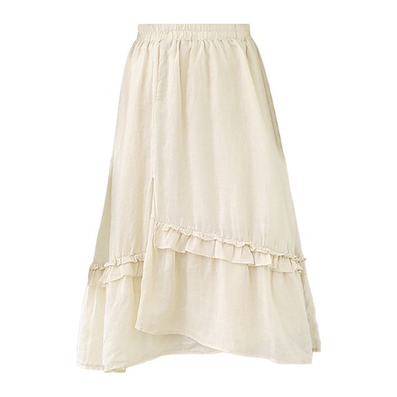 Sngxgn Women's High Waist Split Mini Bodycon Pencil Skirt(Yellow,XXL)