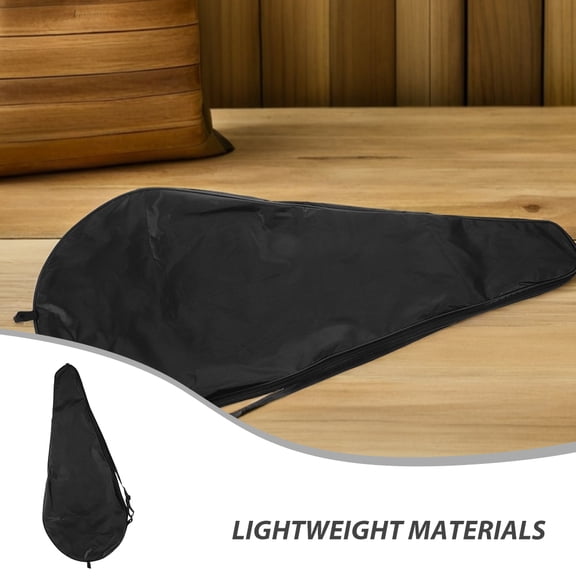 WRITWAA 2PCS Tennis Racket Covers Protection Racket Carry Bag Black Oxford Cloth for Outdoor Sports Solid Color