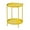 2-tier, Yellow, variant on YYEAN Outdoor Side Table, 2-Tier Metal Round End Table 18"D x 18"W x 21"H-2-tier, Black