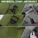 thumbnail image 3 of Bolsa de lona MOZETO Military 110 L con correas de mochila impermeable, 3 of 6