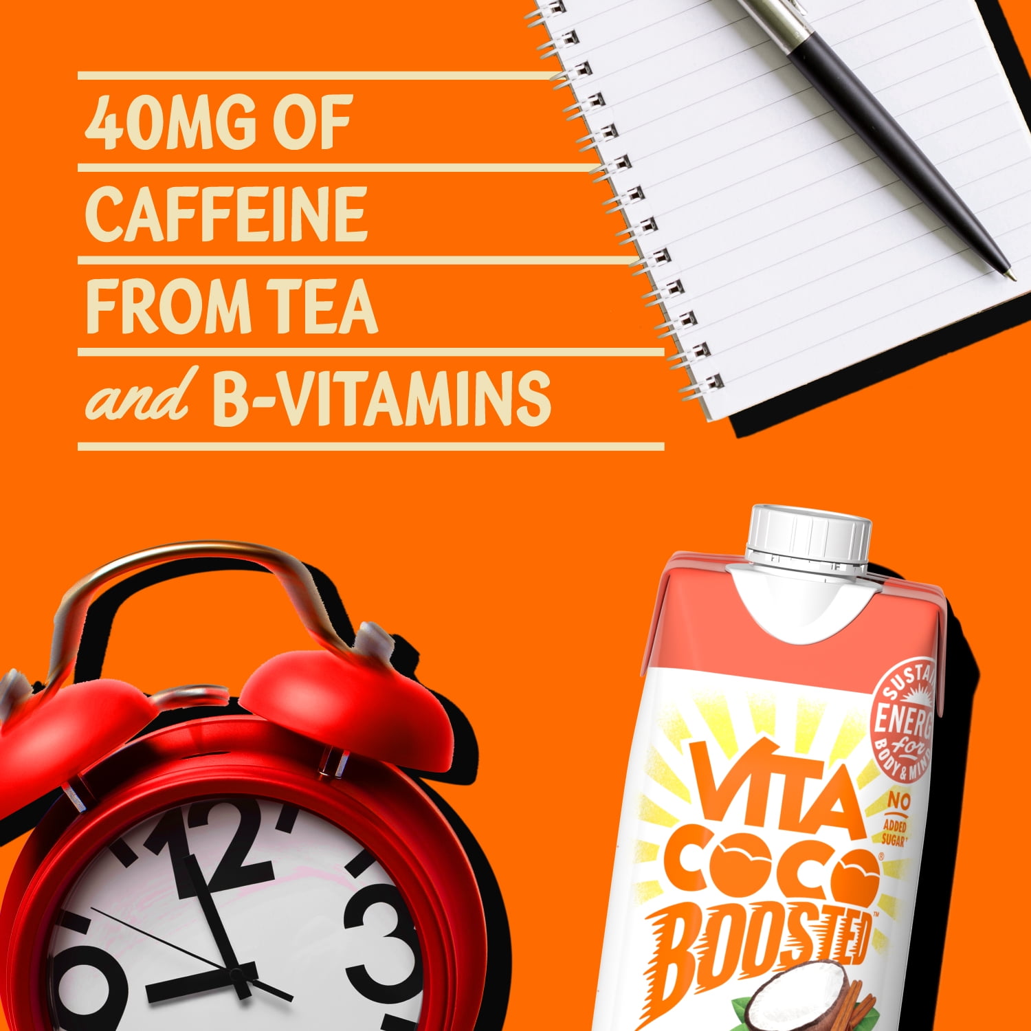 Vita Coco Boosted Coconut Water, Chai, 16.9oz Tetra