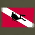 thumbnail image 3 of CafePress - Scuba Diving Flag Dark T Shirt - Men's Classic Graphic Cotton T-Shirt, 3 of 4