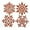 Orange, variant on THONZER 32pcs Glitter Snowflake Ornament 4 Inch for Christmas Tree Decoration