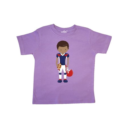 

Inktastic African American Boy American Football Rugby Gift Toddler Boy Girl T-Shirt