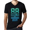 thumbnail image 1 of Men's Graphic T-Shirt V Neck Brkln Since 2039, 1 of 7
