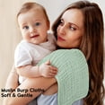 thumbnail image 2 of VOMARHUG Muslin Burp Cloths for Baby,100% Cotton Burping Cloths for Boys Girls,Large 20''X10'' Extra Soft and Absorbent 5 Pack, 2 of 6