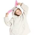thumbnail image 4 of Sofullue Kids Child Wearable Hoodie Blanket Cartoon Animal Warm Fleece Sweatshirt Towel, 4 of 19