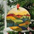 thumbnail image 2 of Abstract Road to Mountain Ornament Suncatcher Window Hangings Birthday Gift for Mom Grandma Teacher Women Friend Memorial Hook, 2025, 2025, Holiday Decoration, Seasonal Keepsake,, 2 of 5