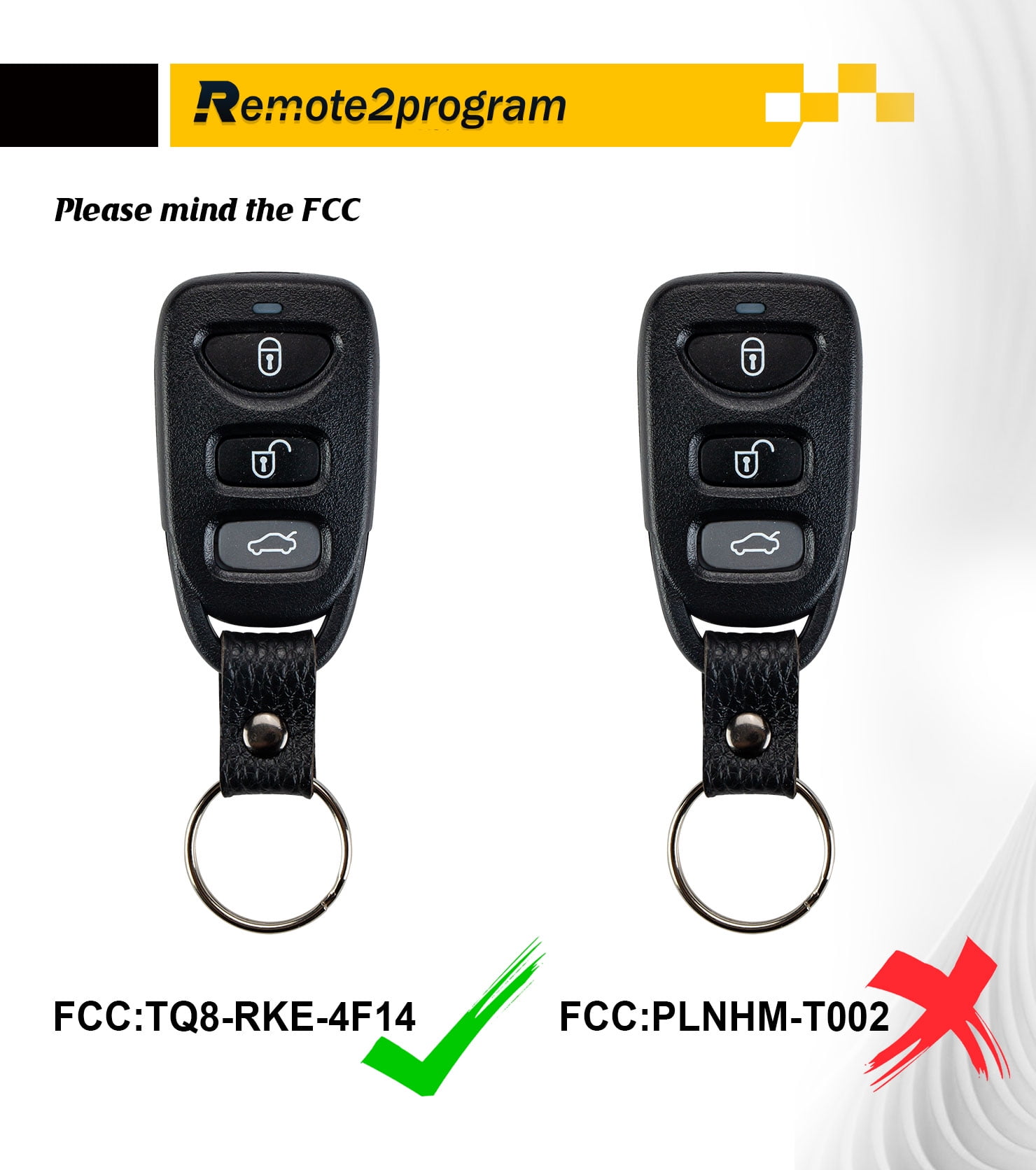 Car Key DIY Porgrammer OBD Tool for No Working Remote Replacement for 2014-2017 Hyundai Accent with FCC: TQ8-RKE-4F14