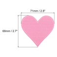 thumbnail image 2 of Uxcell Heart Shaped Iron on Patches Pink Embroidered Applique Patches for Clothing Repairing 15PCS 2.8"x2.7", 2 of 6
