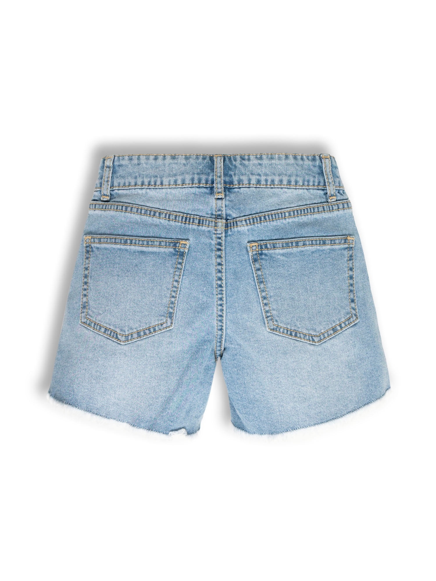 Wonder Nation Girls Baggy Denim Shorts, Size 5-18