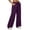 Purple, variant on HomeDM Women's Wide Leg Sweatpants Drawstring Elastic Waist Baggy Casual Yoga Athletic Workout Pants with Pockets Gray L