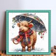 thumbnail image 2 of Kit Punto Cruz Yak Navidad Hilo Algodón Ecológico Bordado 11CT 50x50cm, 2 of 9