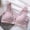 Pink, variant on Women's Seamless Bras Round Neck Wide Strap Front Button Classic Undergarment