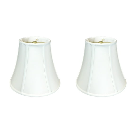 Royal Designs True Bell Lamp Shade, White, 6.5" x 12" x 10.5", Set of 2