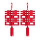 thumbnail image 5 of 2x farolillo rojo para decoración de boda china, farol colgante de puerta 3D para celebración del año Nuevo Chino, 7,68 pulgadas x 16,54 pulgadas, 5 of 10