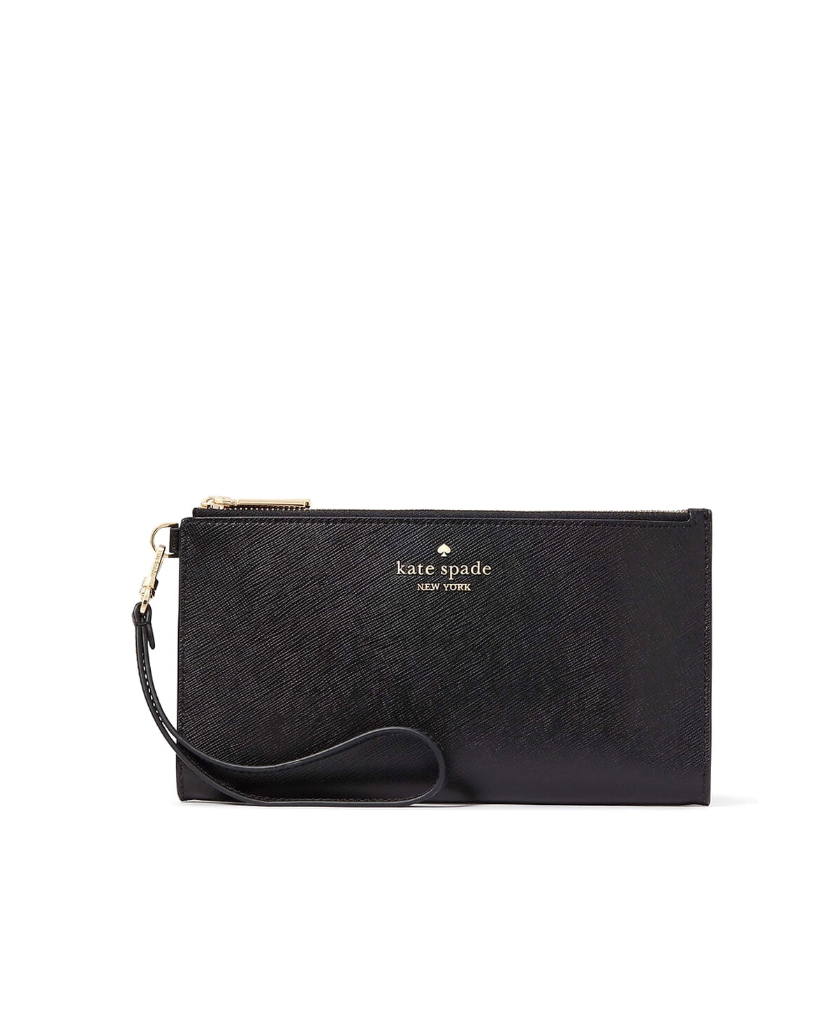 NWT Kate Spade Staci Medium L hot Zip Wristlet Black