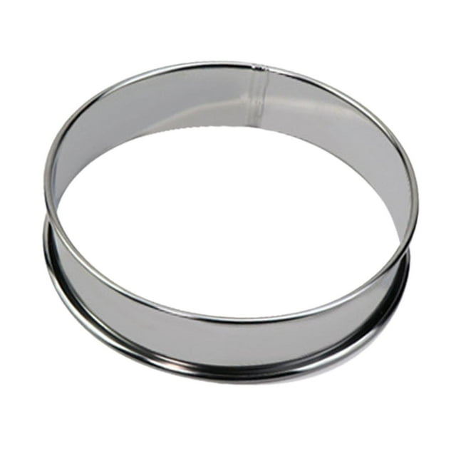Anillos Para Magdalenas Con Formas De Galletas, Cortador De Galletas Para Hornear DIY De Acero Inoxidable Para El Hogar, Color Plateado, 10cm