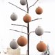 thumbnail image 2 of 8 Bolas de Navidad de terciopelo caqui, 3.14 pulgadas, flocadas, de plástico, adornos para árboles, decoración colgante, decoración de Navidad, decoración del árbol de Navidad, 2 of 6