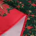 thumbnail image 4 of Christmas Tablecloth Rectangle - 60x84 inch Holly Ribbon Pattern Washable Wrinkle Resistant Holiday Tablecloths for Christmas Family Gathering, Dining Room Table 130GSM, 4 of 5