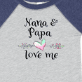 thumbnail image 4 of Inktastic Nana and Papa Love Me Heart Grandchild Boys or Girls Baby Bodysuit, 4 of 5