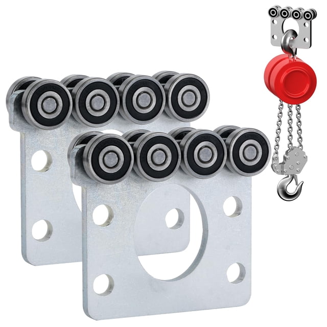 Rodillos de montaje Trolley Fuperoo de 8 ruedas para Strut Channel