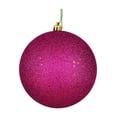 thumbnail image 3 of Vickerman 4.75" Berry Red 4-Finish Ball Ornament Assortment, 4 per Box, 3 of 4
