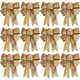 thumbnail image 1 of 12/1 Uds. Lazo de Navidad con purpurina, lazo anudado de cinta para árbol de Navidad, adornos colgantes para Año Nuevo, vacaciones, decoración de fiesta en casa, regalos, 1 of 4