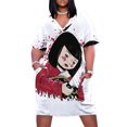 thumbnail image 2 of Vestido suelto con bolsillos de muñeca asesina japonesa, vestidos de verano para mujer, ropa de estilo coreano., 2 of 7
