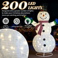 thumbnail image 3 of Ktaxon Lighted Christmas 6ft Snowman Outdoor Yard Decoration LED Lights, 3 of 9
