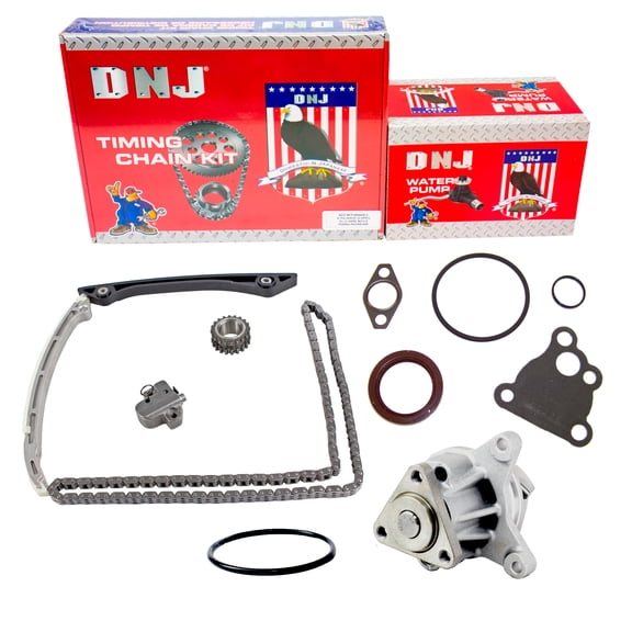 DNJ TK4235WP Timing Chain Kit with Water Pump Fits Cars & Trucks 12-18 Ford 2.0L L4 DOHC 16V