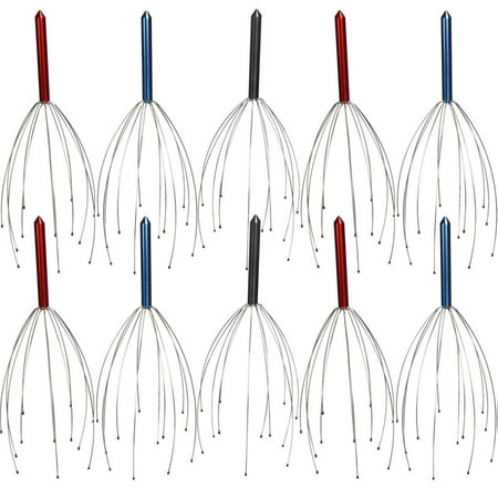 Relaxation Therapy - 10 Scalp Head Massager Scratcher Stress Relief Tool Acupressure Therapy Relax !!