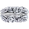 thumbnail image 3 of Women Flower Clutch Purse Rose Satin Evening Handbag Small Purse with Detachable Chain Strap for Wedding Party, 3 of 7