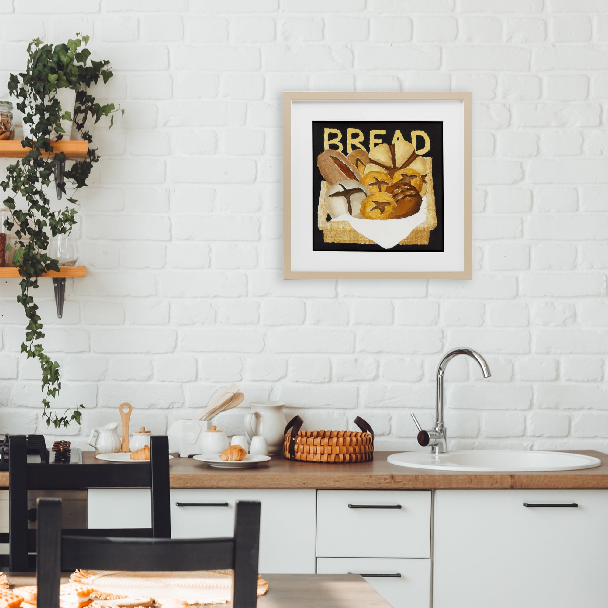 Stupell Industries Bread Assorted Box Birch Framed Print Under Glass, design by Nancy Overton