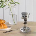 thumbnail image 5 of Carving Piston Skull Face Realistic Skull Sculpture Man Statue Office Home Table Gifts Halloween, 5 of 8