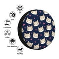 thumbnail image 5 of Rv Spare Tire Cover 16 inch - Glamorous Cartoon Cat Heart Tire Covers for Trailers, Adjustable Camper Spare Tire Cover, 5 of 7