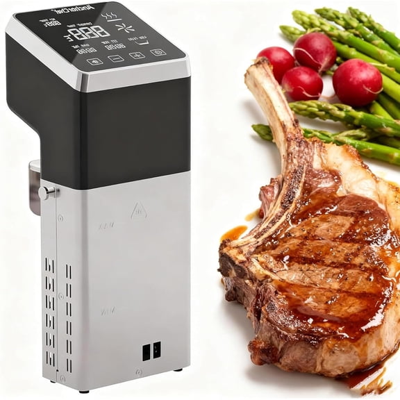 Commercial Sous Vide Precision Cooker 1600W, Fast-Heating Immersion Circulator, Thermal Sous Vide Machine With Accurate Temperature & Timer, IPX7 Waterproof, Quiet, For Restaurants & Home