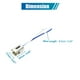 thumbnail image 3 of 6Pcs Conector de Toma de Luz 1157 de Metal 2 Cables Conector de Toma de Luz de Coche, 3 of 6